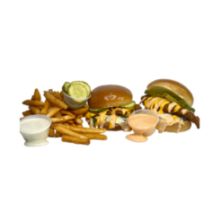 #2 - 2 Chicken Sandos with fries