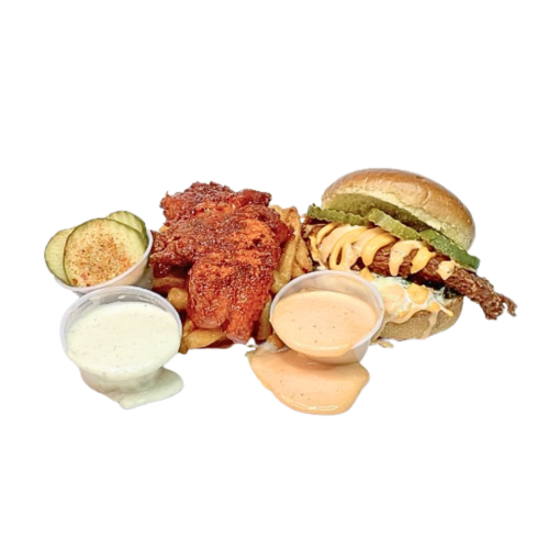 #4 - 1 Chicken Tender and 1 Chicken Sando with fries